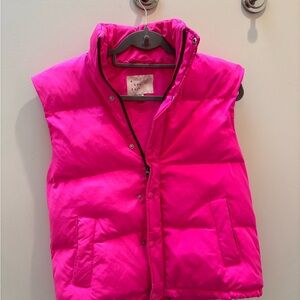 a new day Fuchsia Puffer Vest